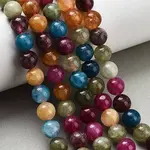 Dyed Natural White Jade Beads Strands