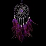 Woven Net/Web with Feather Hanging Ornaments