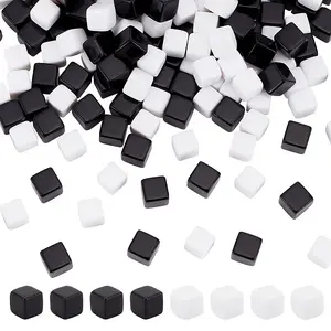 16OPcs 2 Colors Opaque Acrylic Beads