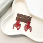 Baking Paint Iron Dangle Earrings