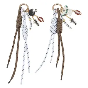 2Pcs Polyester & Alloy Enamel & Acrylic Pendant Decorations