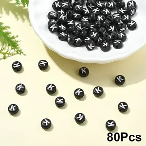 Opaque Acrylic Horizontal Hole Beads