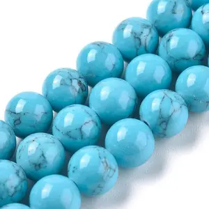 Synethetic Turquoise Beads Strands