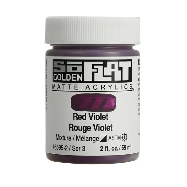 Akrylová barva Golden SoFlat Matte 59 ml - 6595 Red Violet