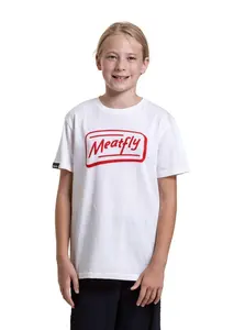 Meatfly dětské tričko Easy Logo White | Bílá | Velikost 146 | 100% bavlna