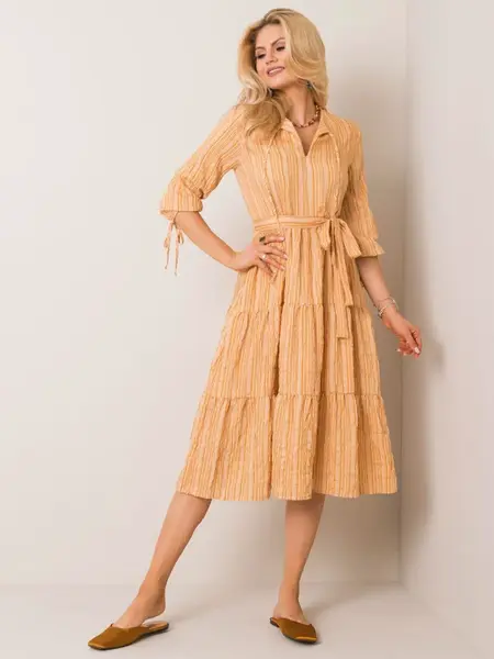 Dress-LK-SK-508005.07P-dark yellow