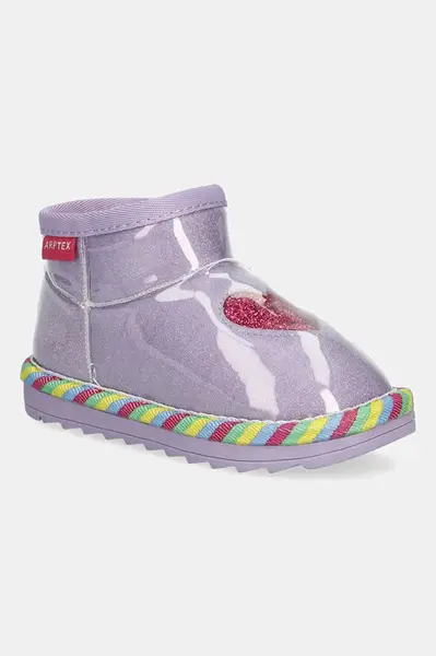 Dětské sněhule Agatha Ruiz de la Prada fialová barva, 251987