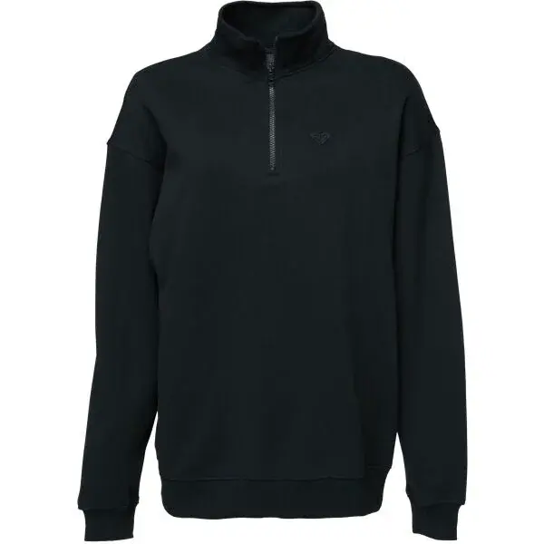 Roxy ESSENTIAL ENERGY HALF ZIP Dámská mikina, černá, velikost