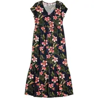 Roxy POPULAR SONG Dámské dlouhé šaty, tmavě modrá, velikost