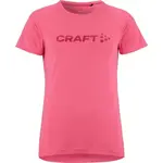 Craft CORE ESSENCE LOGO TEE W Dámské funkční triko, růžová, velikost