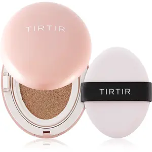 TIRTIR Mask Fit All Cover Cushion Mini matující make-up v houbičce odstín 31N French Beige 4.5 g