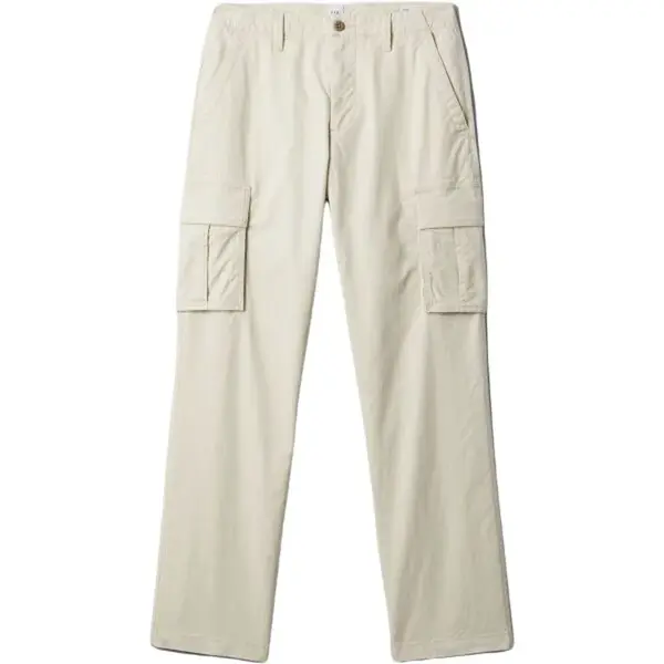 GAP V-STRAIGHT CARGO Pánské kalhoty, béžová, velikost