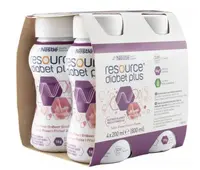 Resource Diabet Plus Příchuť Jahoda perorální roztok 4x200ml