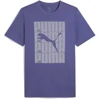 Puma GRAPHIC WORDING TEE Pánské triko, modrá, velikost