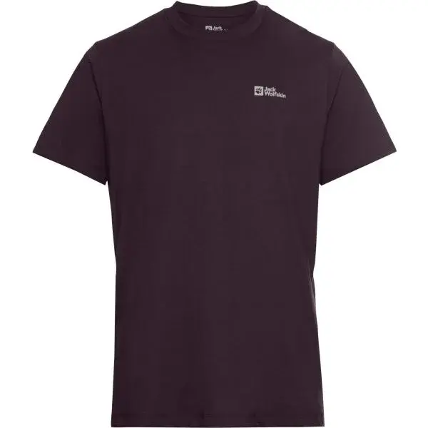 Jack Wolfskin ESSENTIAL T M Pánské triko, vínová, velikost XXXL