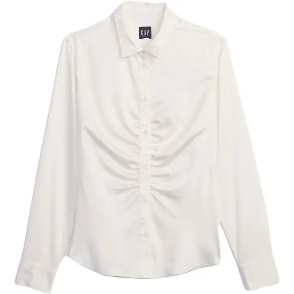 GAP LS SATIN Dámská košile, bílá, velikost