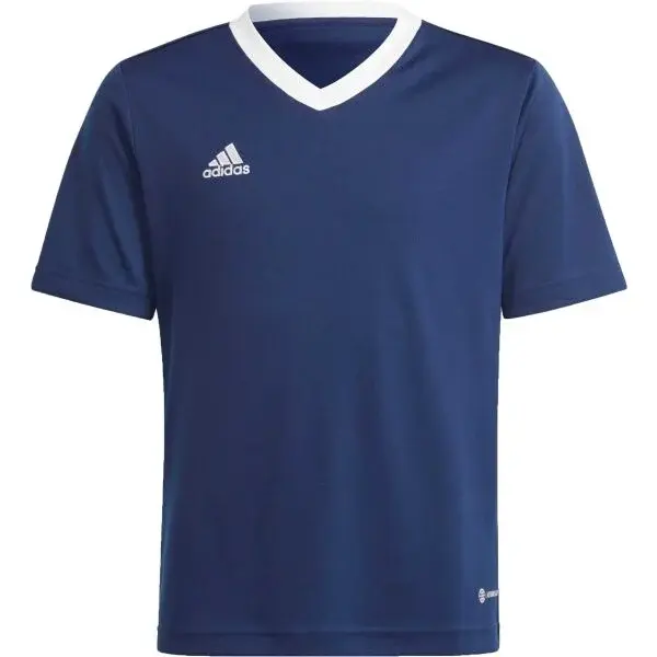 adidas ENTRADA 22 JERSEY Juniorský fotbalový dres, tmavě modrá, velikost