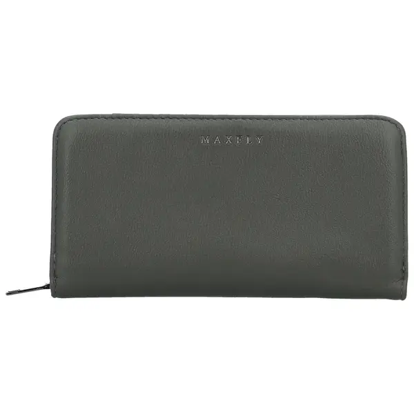 Trendy dámská koženková peněženka MaxFly Gelbert, šedá