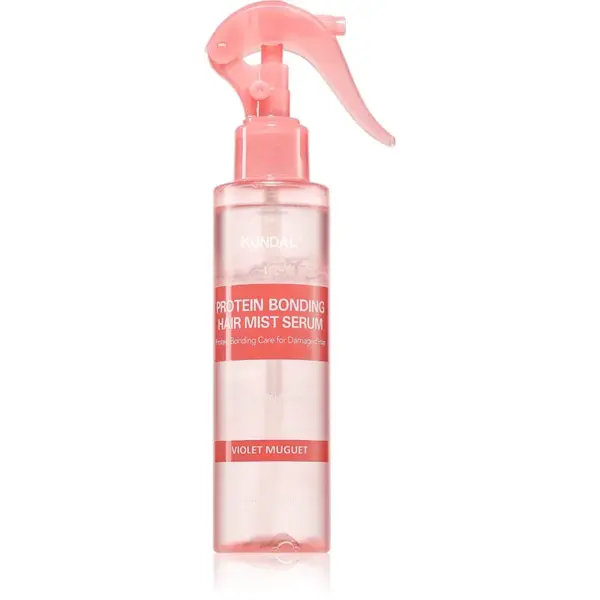 KUNDAL Protein Bonding Care Hair Mist Serum posilující a regenerační vlasové sérum pro suché a poškozené vlasy s vůní Violet Muguet 150 ml