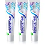 Sensodyne Extra Whitening bělicí zubní pasta s fluoridem pro citlivé zuby 3x75 ml