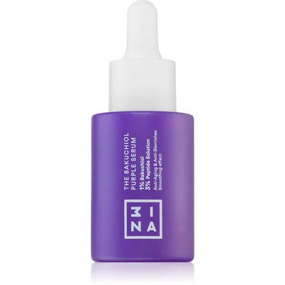 3INA The Bakuchiol Purple Serum lehké pleťové sérum pro vypnutí pleti 30 ml