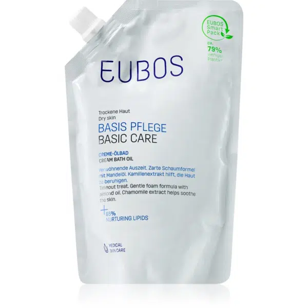 Eubos Basic Skin Care sprchový a koupelový olej náhradní náplň 400 ml