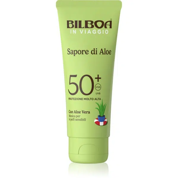 Bilboa Sapore di Aloe Travel opalovací krém s aloe vera SPF 50+ 75 ml