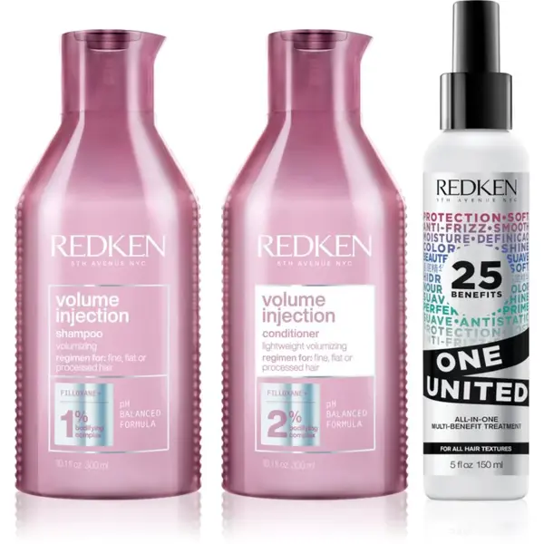 Redken Volume Injection výhodné balení pro objem vlasů