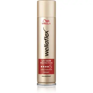 Wella Wellaflex UV Hair Protection lak na vlasy s extra silnou fixací pro tepelnou úpravu vlasů 250 ml