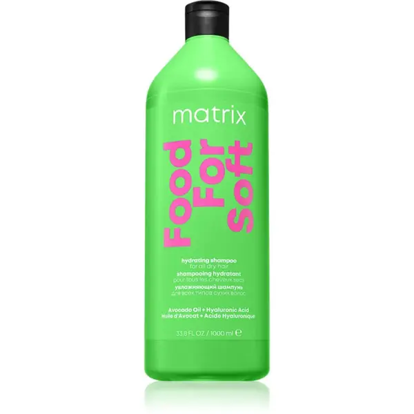 Matrix Food For Soft hydratační šampon s kyselinou hyaluronovou 1000 ml