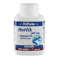 Medpharma Hořčík 300mg+vit.d3 Tbl.107
