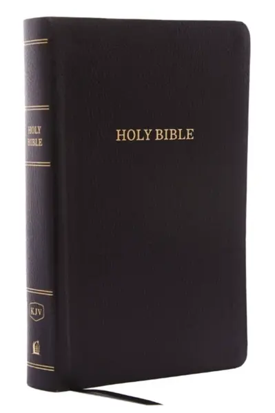 KJV Holy Bible: Personal Size Giant Print with 43,000 Cross References, Black Bonded Leather, Red Letter, Comfort Print: King James Version - Thomas N