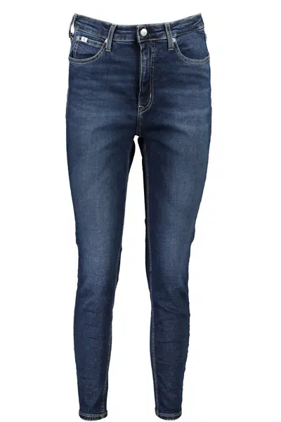 Tmavě modré dámské skinny fit džíny Calvin Klein Jeans