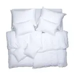 SCANquilt povlečení JERSEY UNI bílá 140 x 200/70 x 90 cm