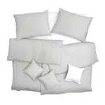 SCANquilt povlečení SATÉN PLUS světle šedá 140 x 200/70 x 90 cm