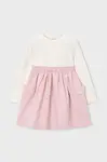 Dívčí šaty Mayoral růžová barva, mini, 4930