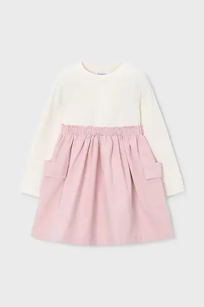 Dívčí šaty Mayoral růžová barva, mini, 4930