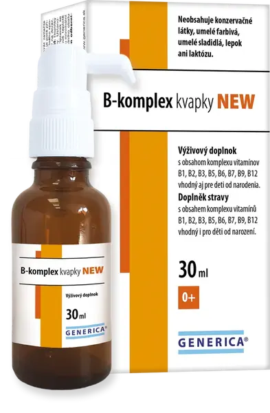 GENERICA B-komplex kvapky NEW 30 ml