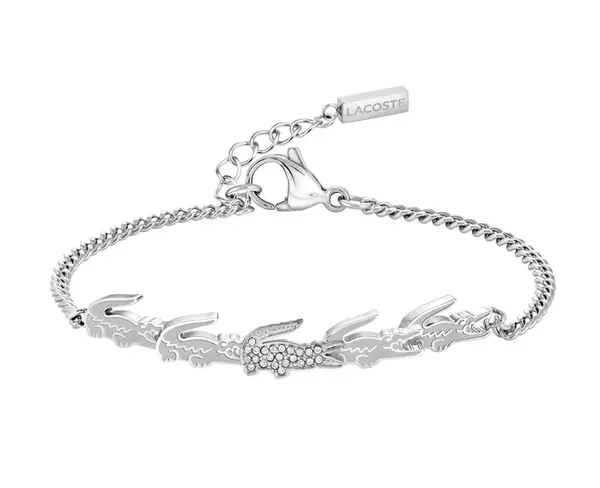 Lacoste Módní ocelový náramek pro ženy Crocodile 2040509