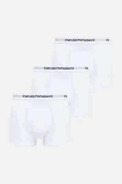 Boxerky Emporio Armani Underwear 3-pack bílá barva, EM000259 AF14132