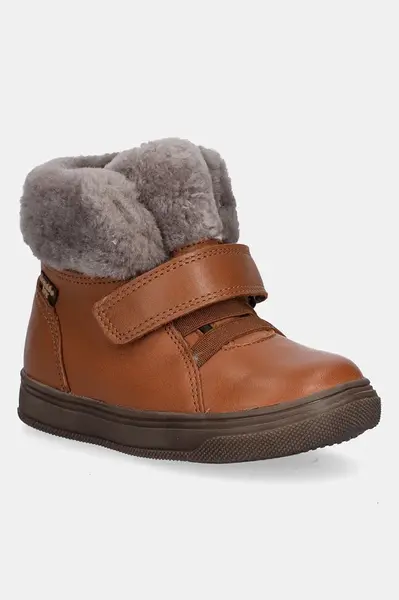 Dětské kožené zimní boty Froddo BASCO TEX hnědá barva, G2110144