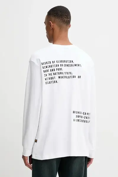 Bavlnené tričko s dlhým rukávom G-Star Back embro