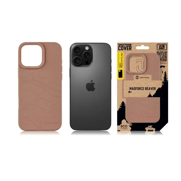 Zadní kryt Tactical MagForce Beaver pro Apple iPhone 16 Pro Max, mocha mousse