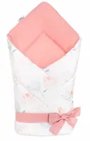 BocioLand Zavinovačka pro miminko Zvonek, 70x70 cm, pudrová