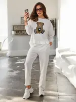 Resti Women's Woven Set with Bear