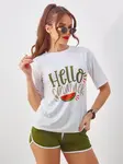 Resti Women's sports set with t-shirt and shorts Hello Summer
