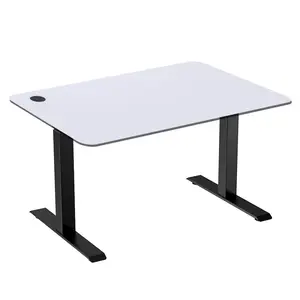 ACGAM JSZ-3 Height-Adjustable Standing Desk Frame Black + White Desktop