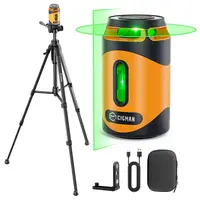 CIGMAN CM-505 360Â° Self-Leveling Laser Level - Tripod Included 2000mAh+ Rechargeable Battery Powerful Magnetic Base