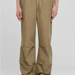 Pánské široké popelínové kalhoty - khaki