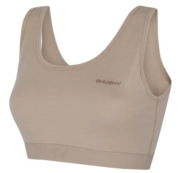 Husky Mebra L XL, beige Merino termoprádlo Podprsenka